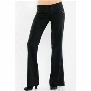 ALICE + OLIVIA Virgin Wool Pants, Mid-Rise